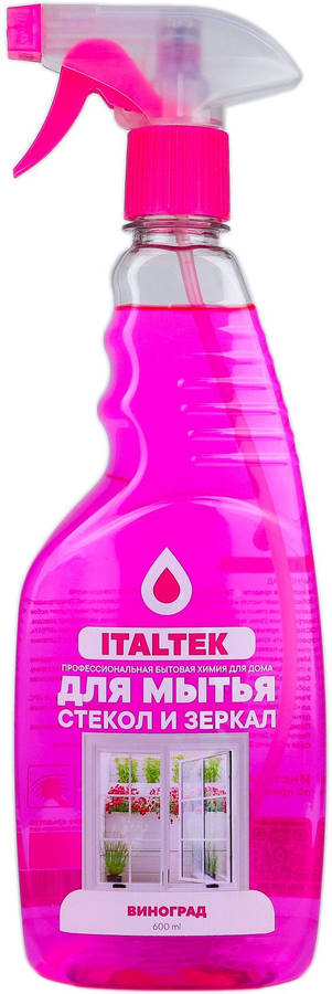 ITALTEK - Очиститель Стекол "Виноград" розовый (600мл) /8